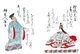 Japan: Empress Jitō (645 – 703) with the poet Kakinomoto no Hitomaro (c. 662-710). From Ogura Hyakunin Isshu (小倉百人一首), a classical Japanese anthology of one hundred Japanese poets, Fujiwara no Teika (1162-1214), mid-19th century