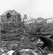 USA: The 1900 Galveston Hurricane. 'Looking North from Ursuline Academy, showing wrecked Negro High School Building', 1900