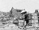 USA: The 1900 Galveston Hurricane. 'Galveston 1900 -  Scene on18th and North Streets', 1900